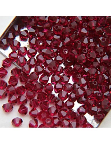 Bicone Swarovski mm 4 Ruby - 144 pcs Bicone Swarovski mm 4 Ruby - 144 pcs