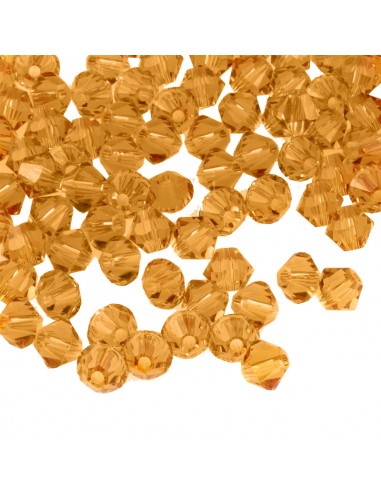 Bicone Swarovski mm 4 Topaz - 144 pcs Bicone Swarovski mm 4 Topaz - 144 pcs
