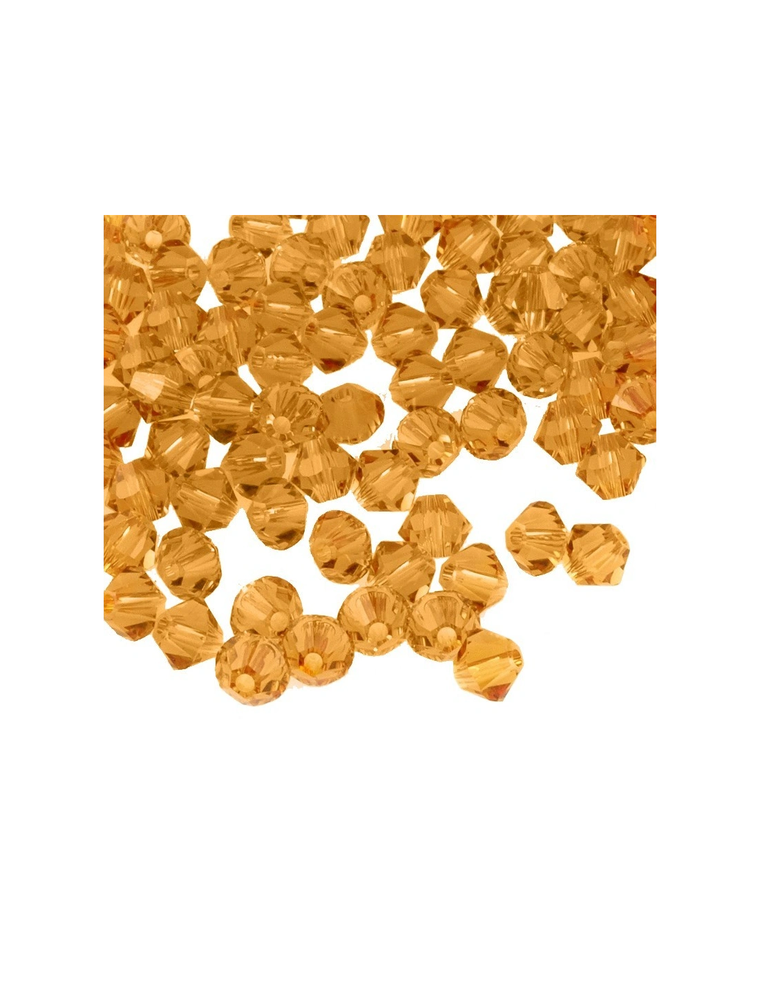 Bicono Swarovski mm 4 Topaz - 144PZ