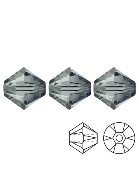 Bicono Swarovski mm 6 Bl. Diamond - 144PZ