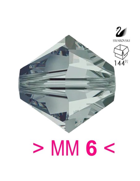 Bicono Swarovski mm 6 Bl. Diamond - 144PZ