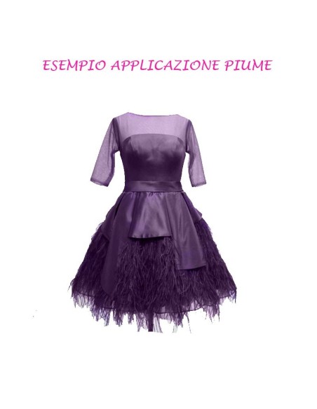 Fringe Sewing Amethyst Ostrich Feathers  Pack - 1MT. - Fringes and Feathers