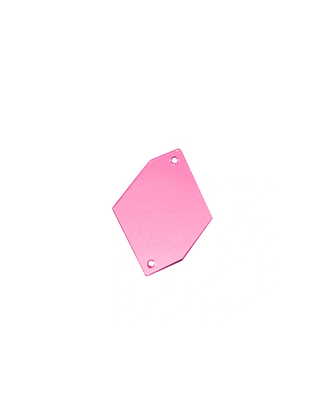 Specchietto Rombo sei Lati mm 20x30 Fuchsia - 10PZ