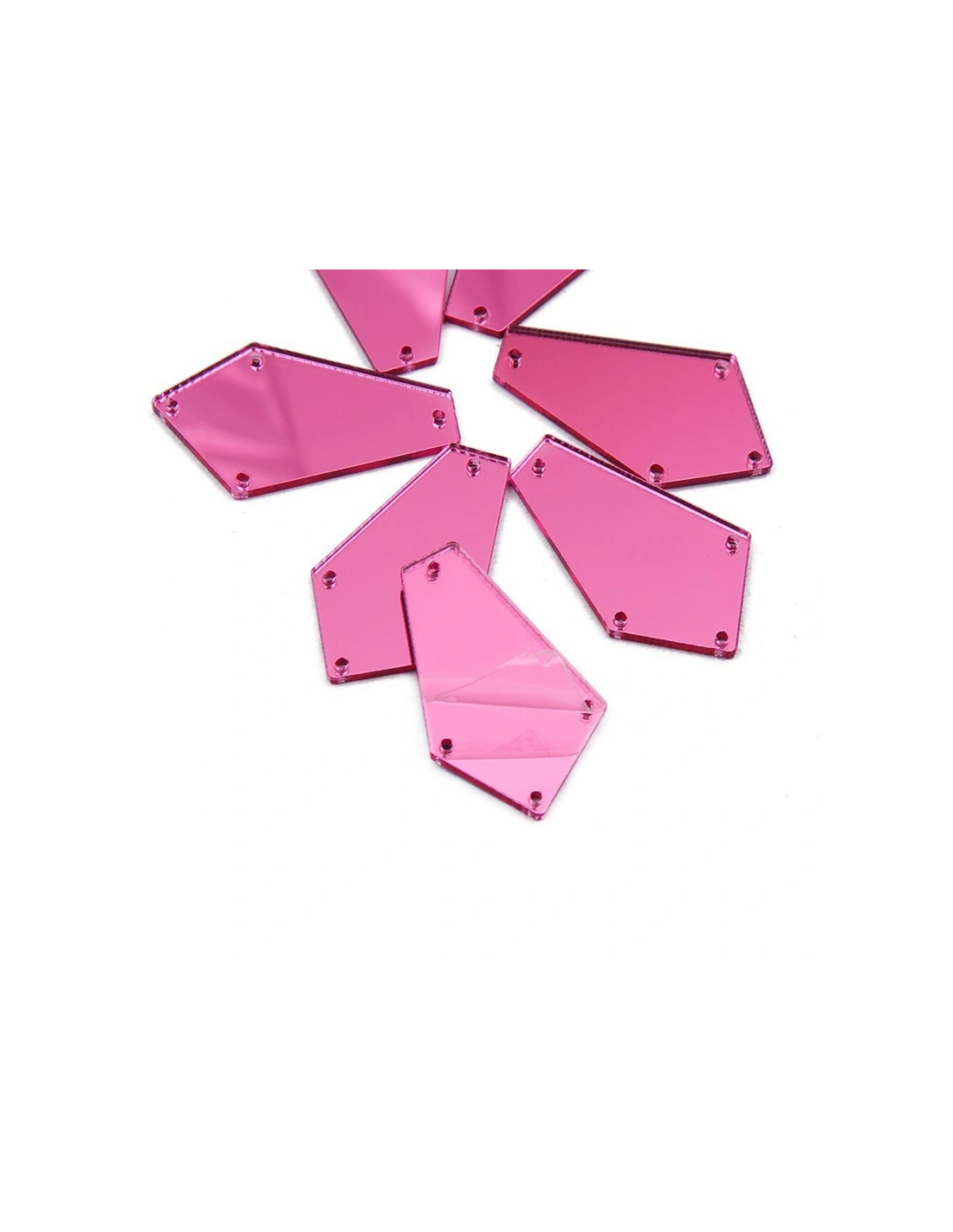 dettaglio Specchietto Triangolo mm 23 Fuchsia - 10PZ