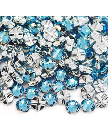 Rosetta GT Crystal ss 30 (mm 6,5) Aqua-Silver - 24PZ Rosetta GT Crystal ss 30 (mm 6,5) Aqua-Silver - 24PZ