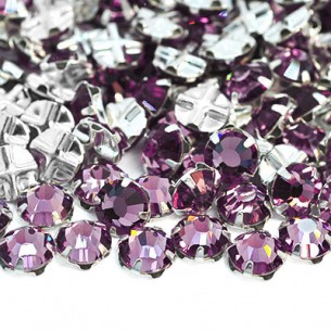 Rosetta GT Crystal ss 20 (mm 4,8) Lt. Amethyst-Silver - 48PZ