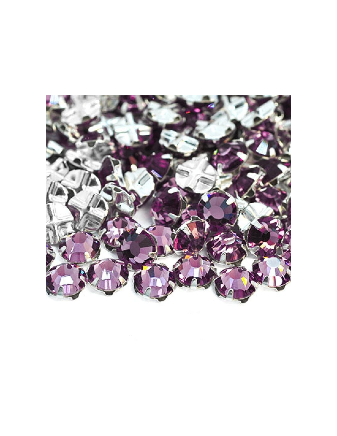 Rosetta GT Crystal ss 20 (mm 4,8) Lt. Amethyst-Silver - 48PZ