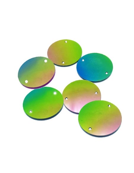 Specchietto Tondo mm 23 Rainbow - 10PZ