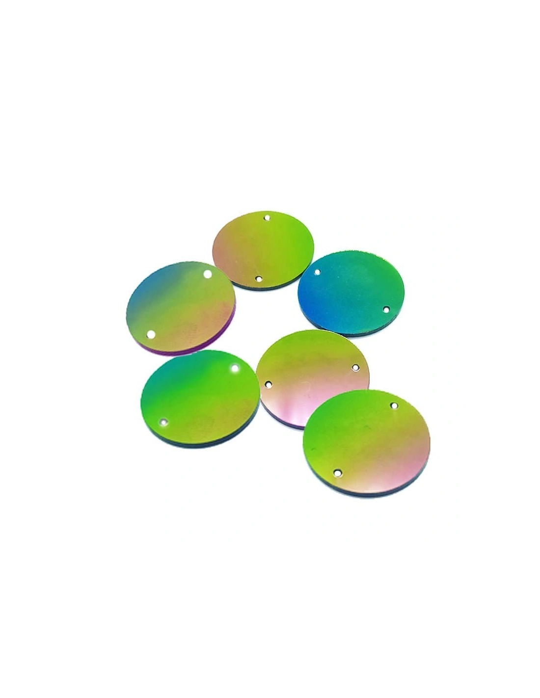 Specchietto Tondo mm 23 Rainbow - 10PZ