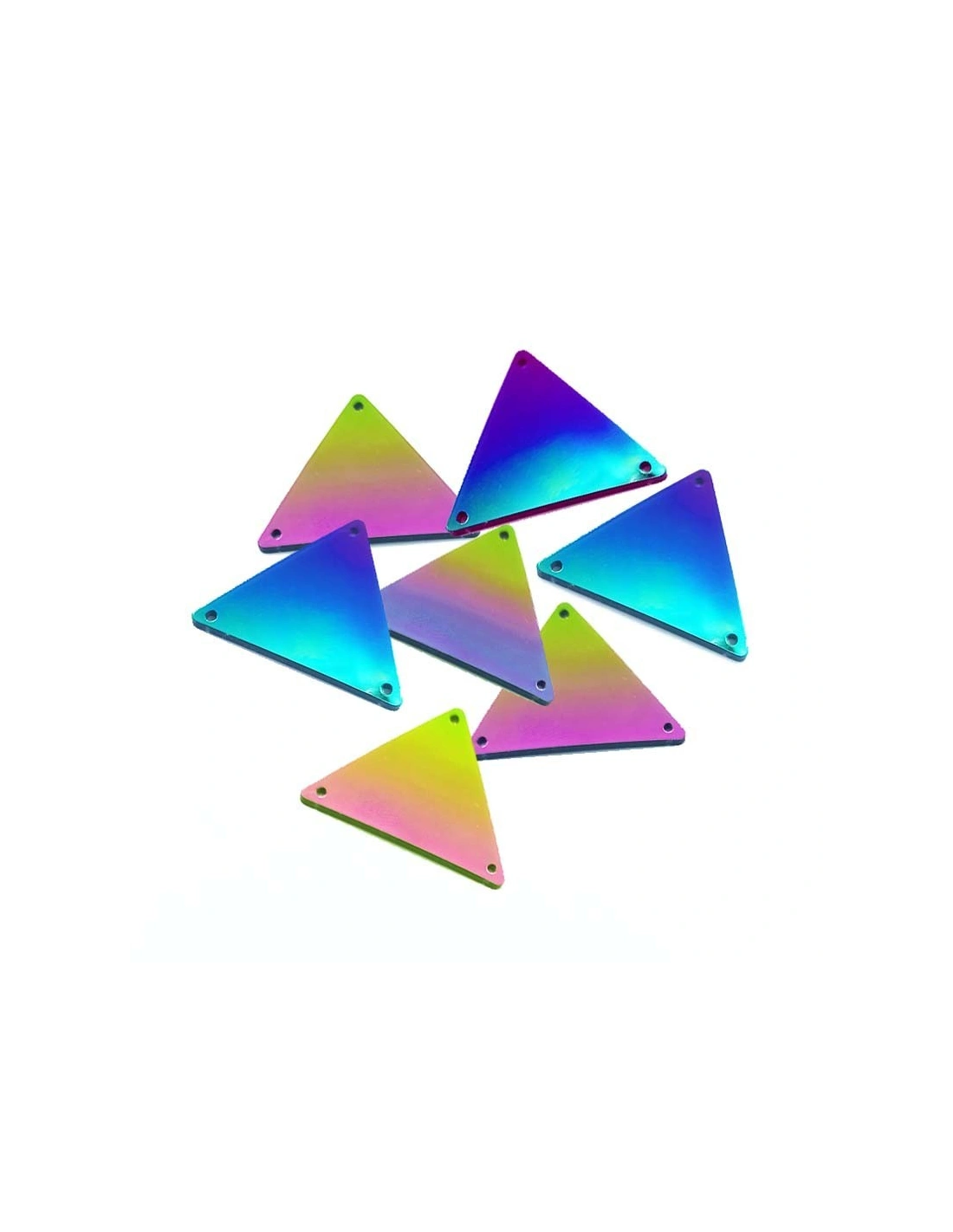 Specchietto Triangolo mm 23 Rainbow - 10PZ