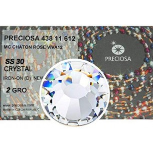 Preciosa Strass Termoadesivi ss 30  Crystal - 288 pz
