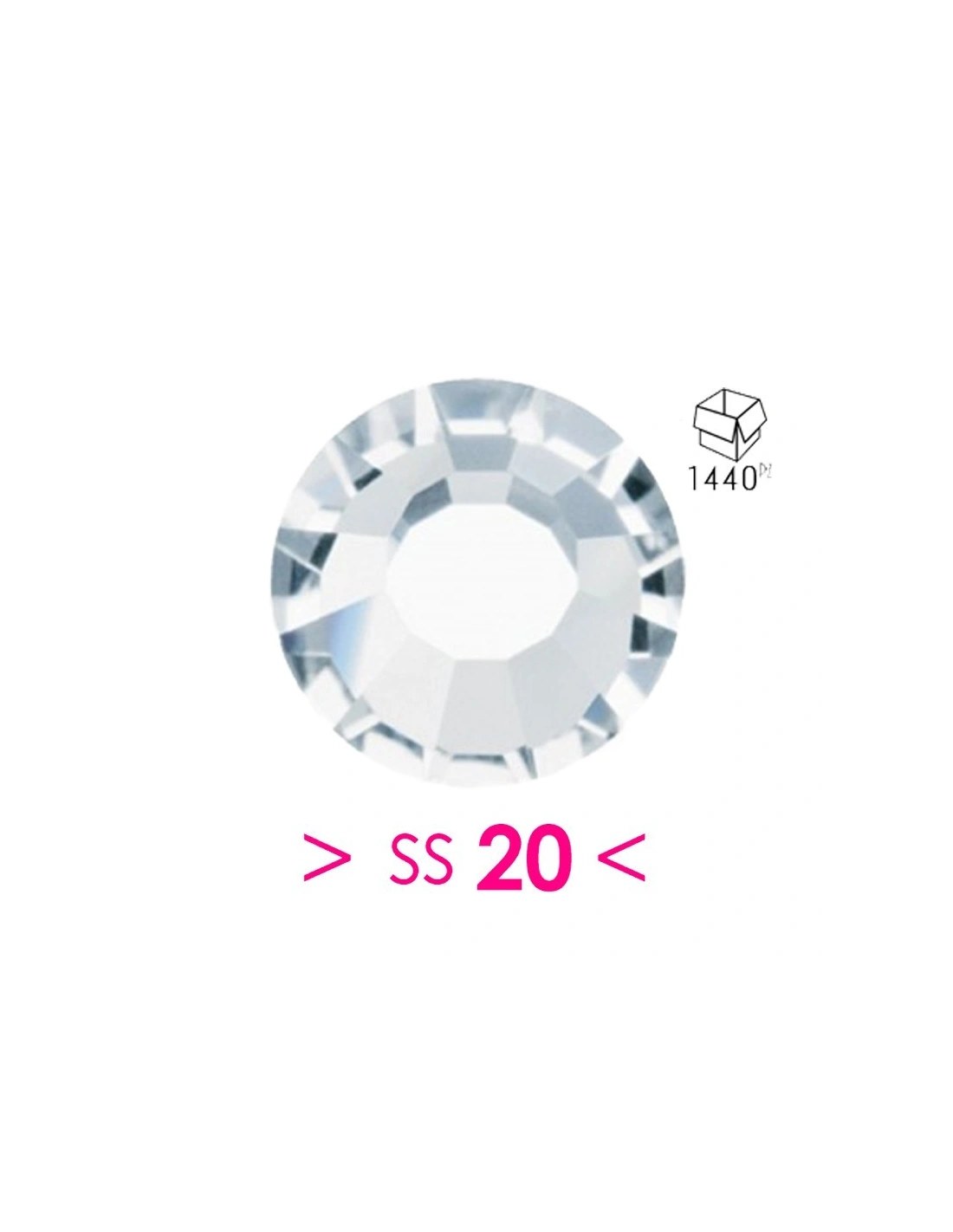 Rhinestones CMT Hotfix ss 20 Crystal - 1440 pcs - Hotfix Strass