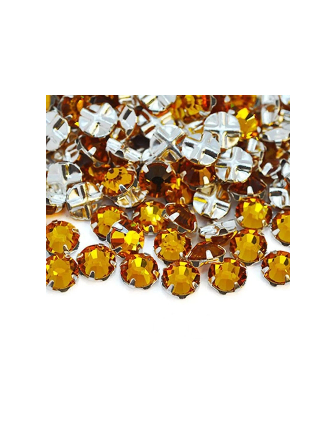 Rosetta GT Crystal ss 12 (mm 3,2) Topaz-Silver - 48PZ