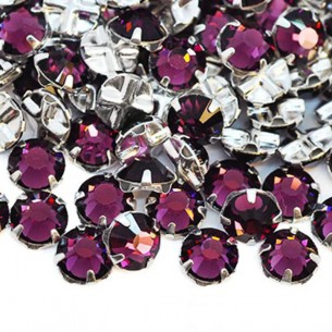 Rosetta GT Crystal ss 20 (mm 4,8) Amethyst-Silver - 48PZ