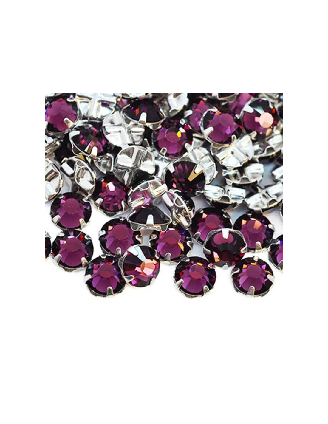 Rosetta GT Crystal ss 20 (mm 4,8) Amethyst-Silver - 48PZ