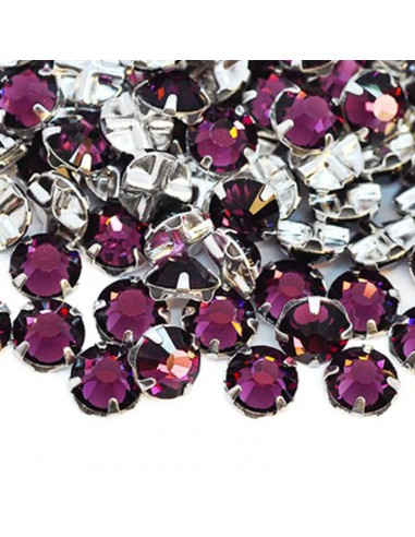 Rosetta GT Crystal ss 30 (mm 6,5) Amethyst-Silver - 24PZ