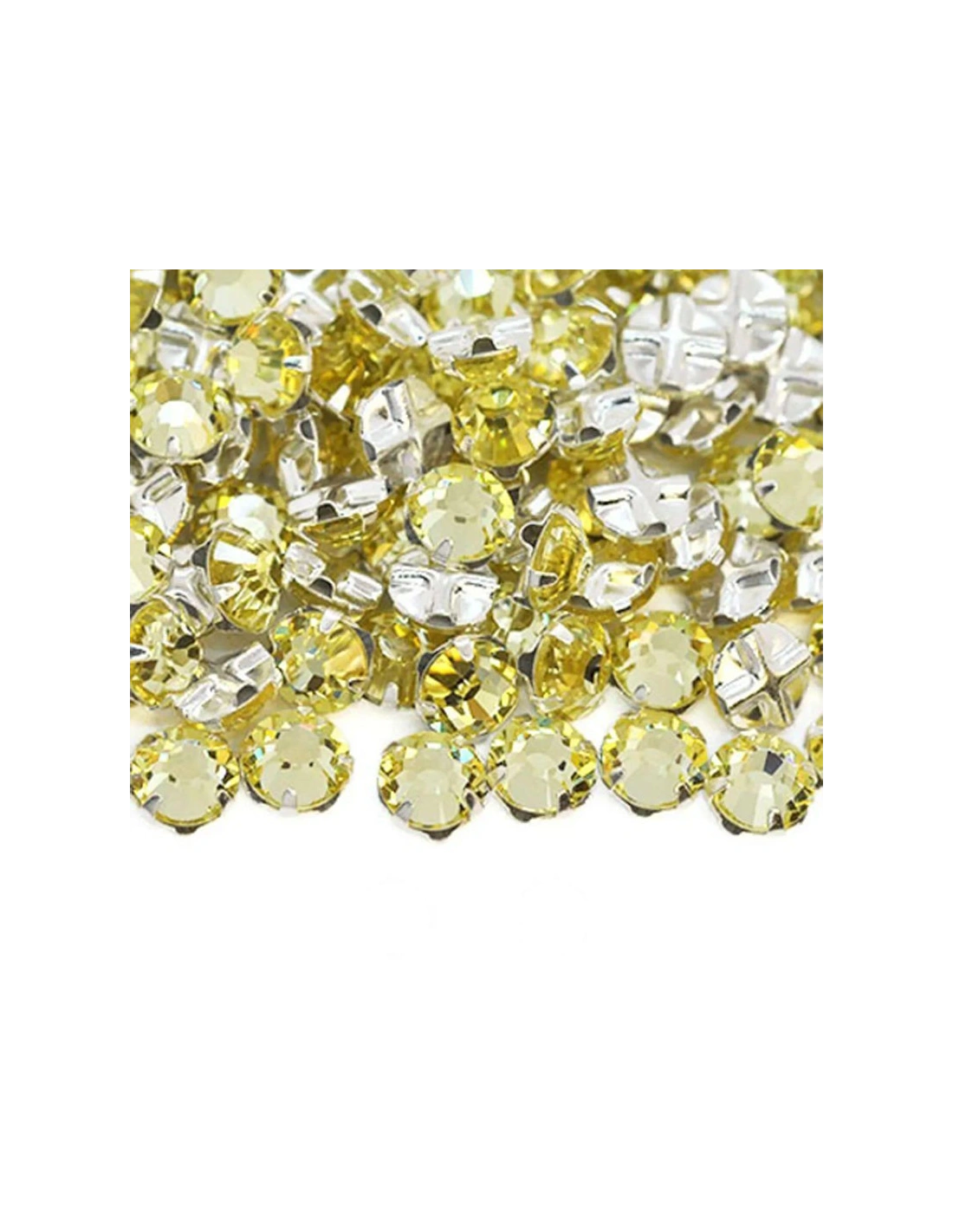 Rosetta GT Crystal ss 20 (mm 4,8) Jonquil-Silver - 48PZ