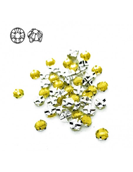 Rosetta GT Crystal ss 30 (mm 6,5) Jonquil-Silver - 24PZ Rosetta GT Crystal ss 30 (mm 6,5) Jonquil-Silver - 24PZ