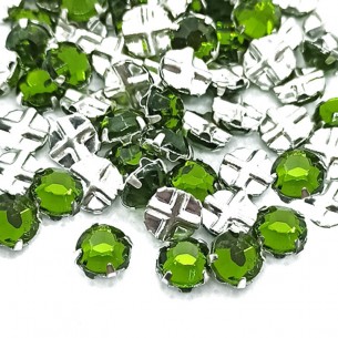 Rosetta GT Crystal ss 20 (mm 4,8) Olivine-Silver - 48PZ