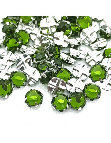 Rosetta GT Crystal ss 20 (mm 4,8) Olivine-Silver - 48PZ