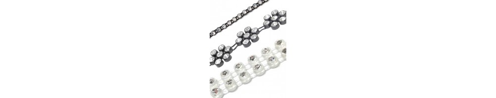 plastic rhinestone borders