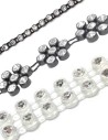 Rhinestone borders on a plastic base