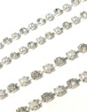 Rhinestone borders on a metal base